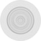Ekena Millwork Standard Grayson Bullseye Rosette with Square Edge, 5"W x 5"H x 3/4"P ROSP050X050X075GRY02 - alternate 2